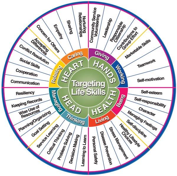 4-H life skills wheel